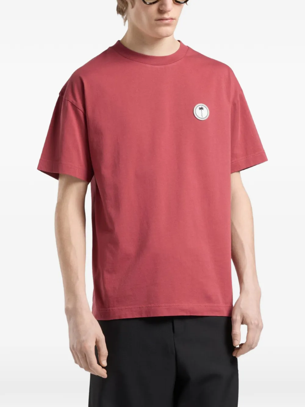 Palm Angels Palm Tree regular-fit T-shirt Rood
