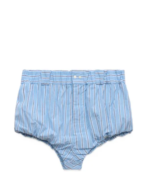 Marni light blue striped poplin bloomers