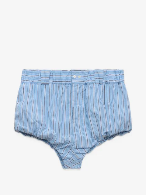 Marni light blue striped poplin bloomers