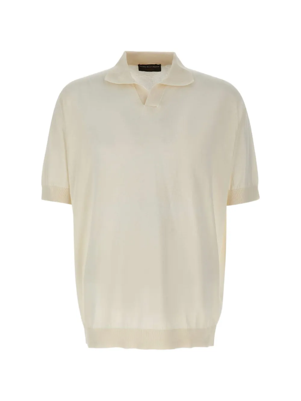 Filippo De Laurentiis polo-collar T-shirt - Bianco