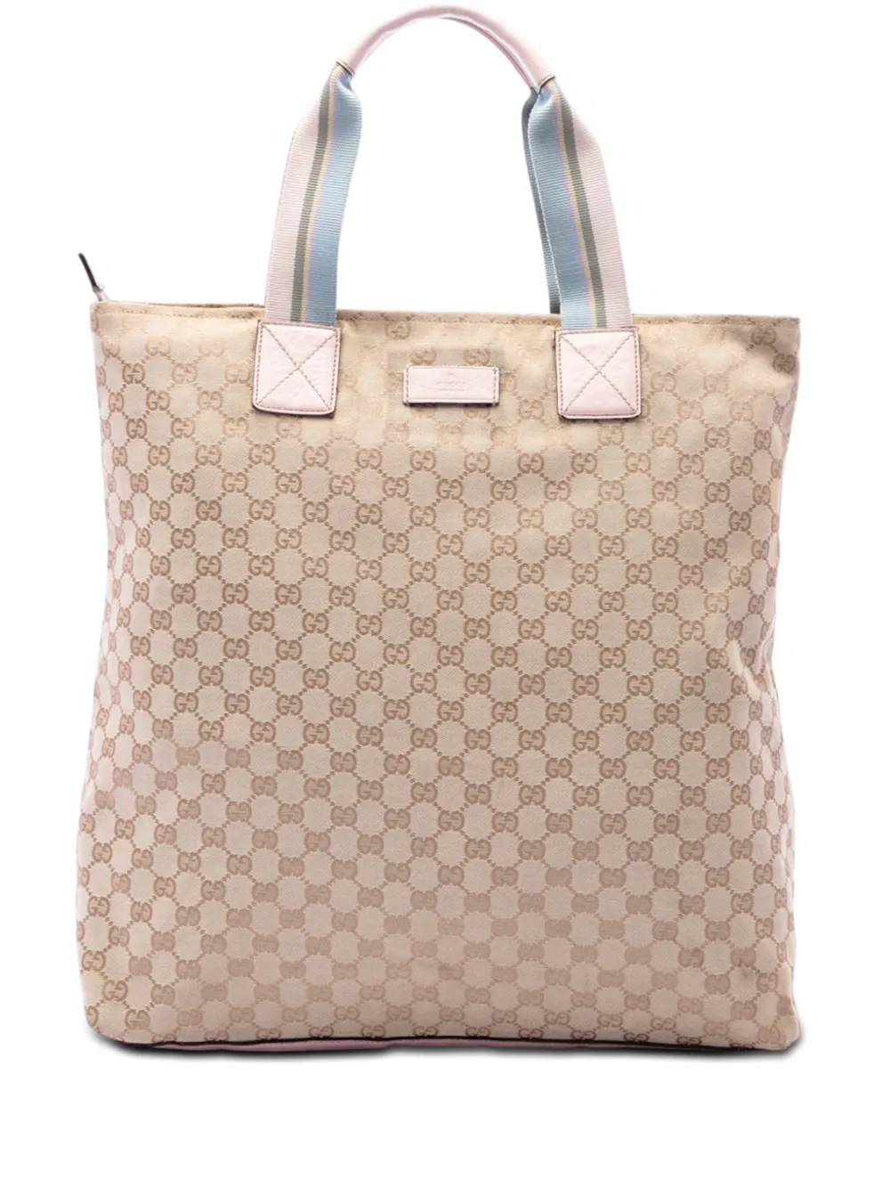 Gucci Pre-Owned Borsa tote in tela GG con decorazione Web 2016-2026 - Toni neutri
