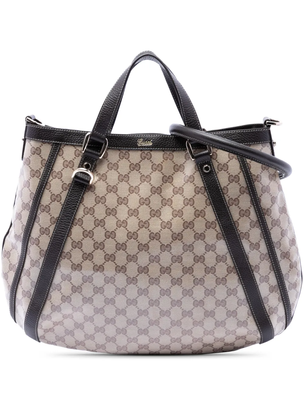 Gucci Pre-Owned 2016-2026 GG Crystal Abbey D Ring Convertible Tote satchel - Neutrals