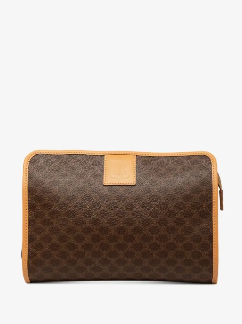 Celine Pre-Owned 2014 Macadam Coated Canvas clutch bag