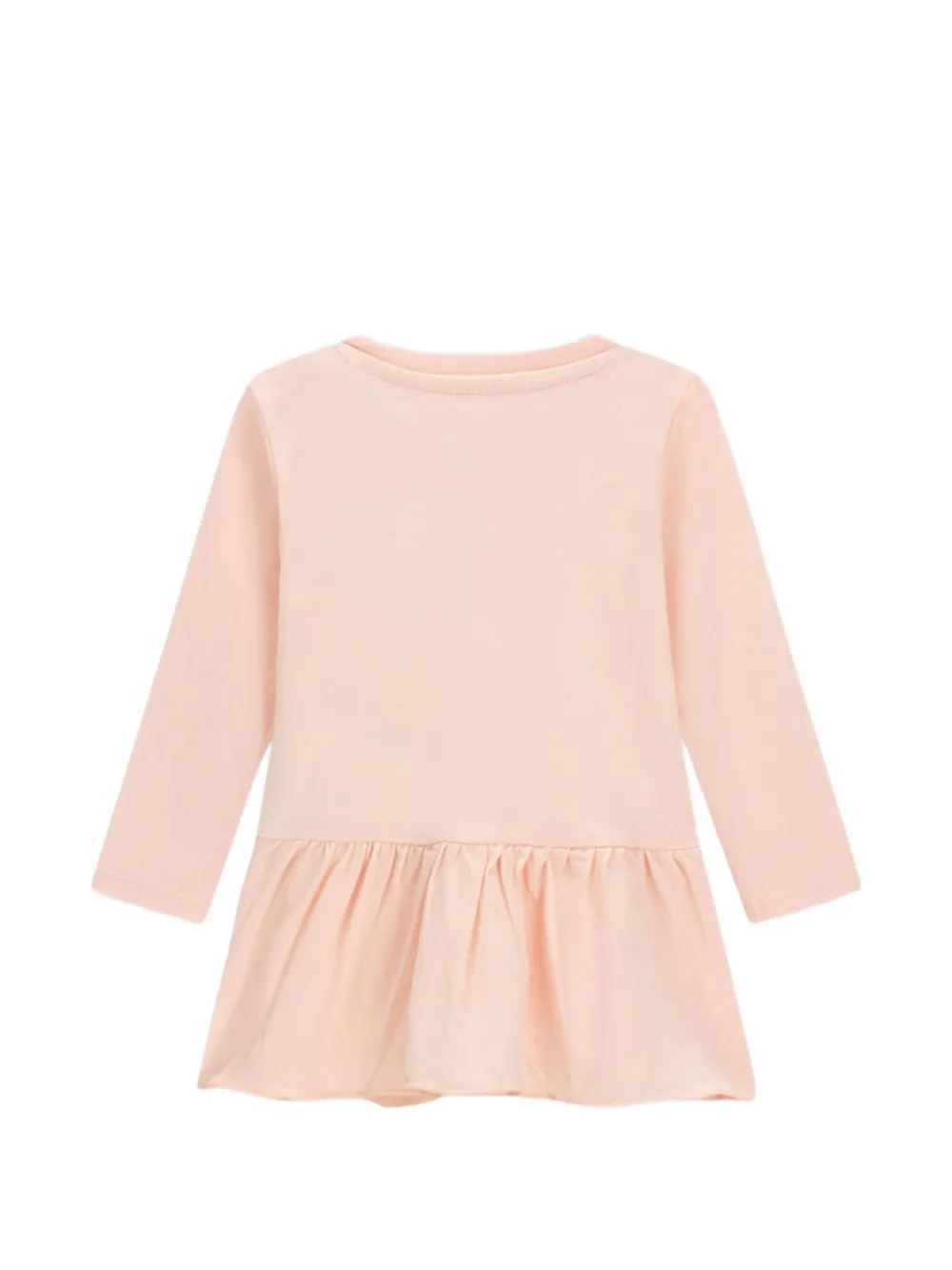 guess kids T-shirt en broek met pailletten en hart Roze
