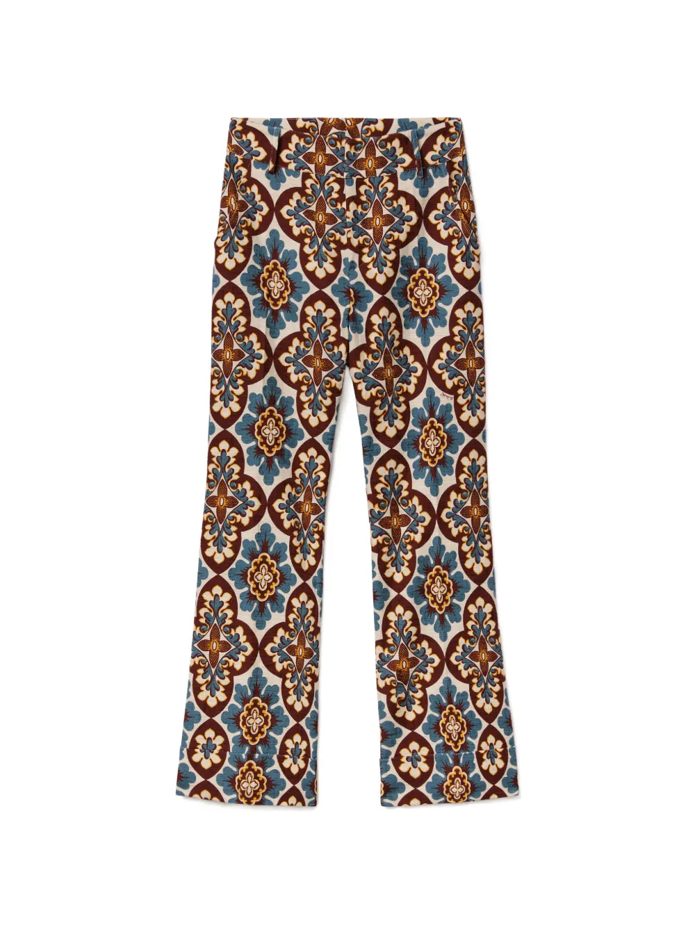 La DoubleJ Palazzo chocolate in rustic cotton Hendrix pants - Toni neutri