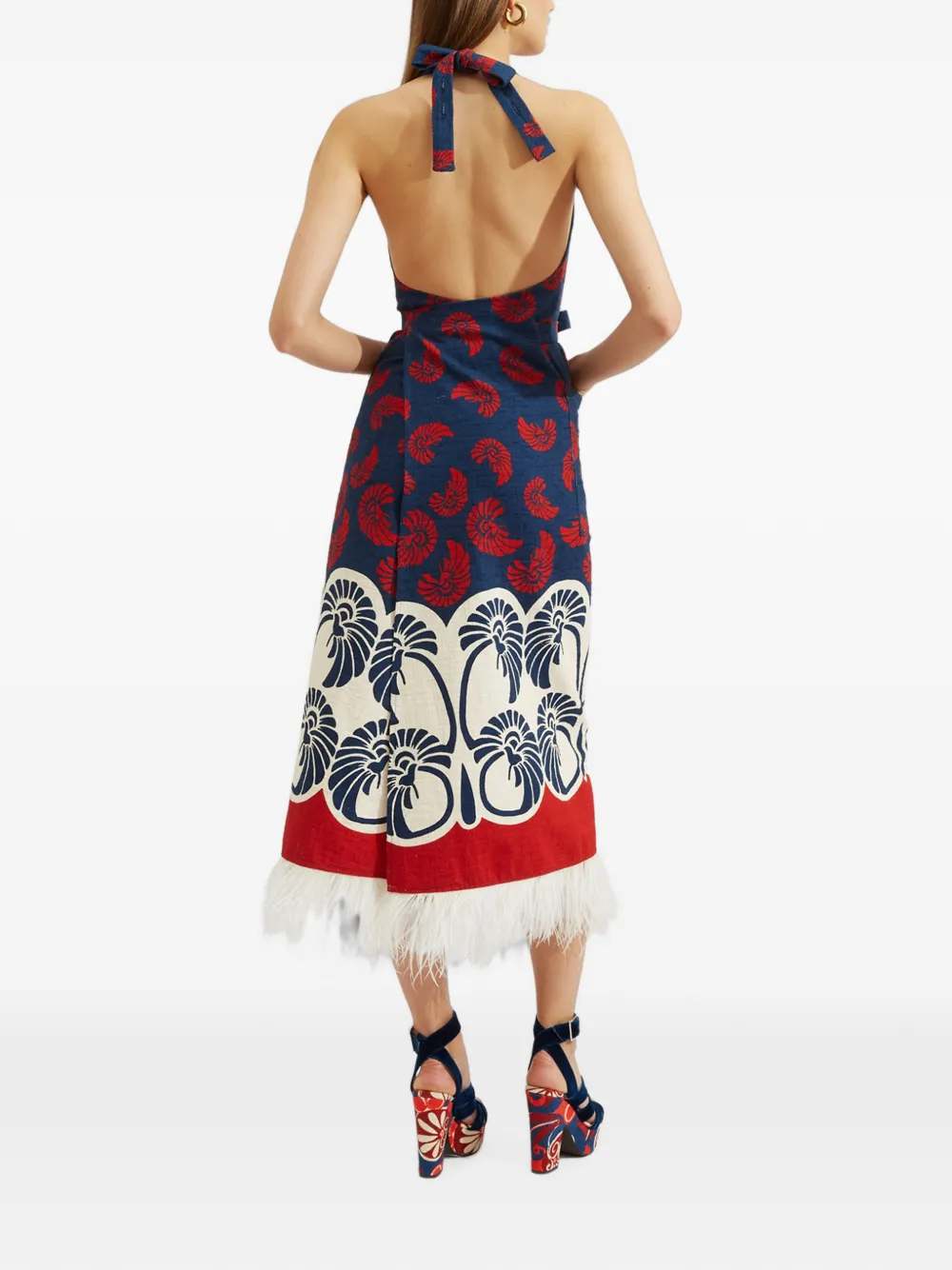 La DoubleJ Apron jurk Blauw