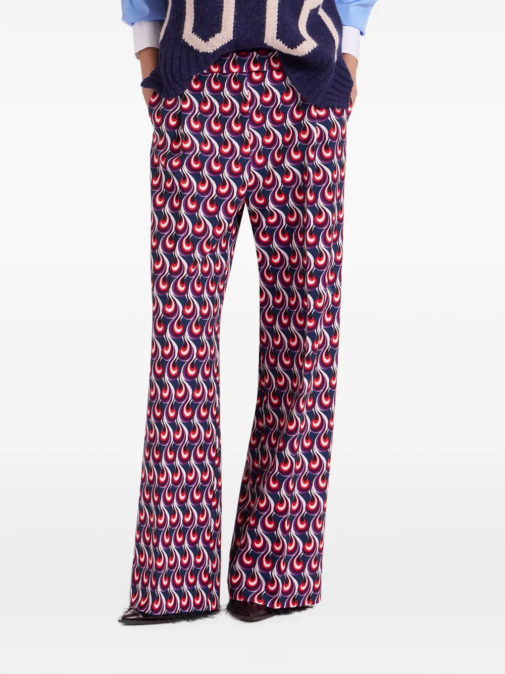 La DoubleJ Ruimvallende broek Blauw