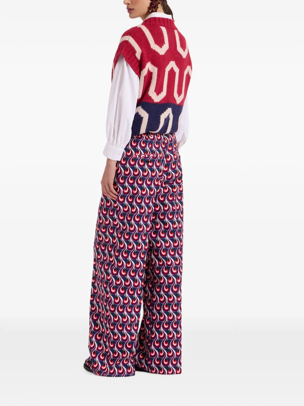 La DoubleJ Ruimvallende broek Blauw