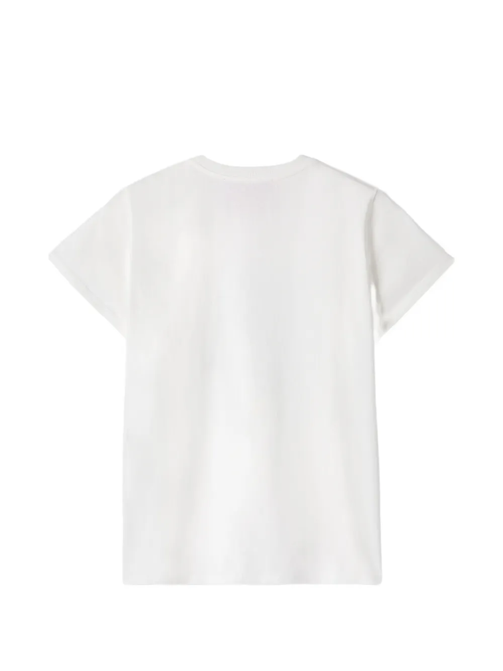 La DoubleJ Parrotstem katoenen jersey T-shirt Wit