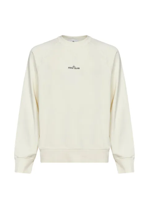 Stone Island logo-print Compass fleece oversized sweater