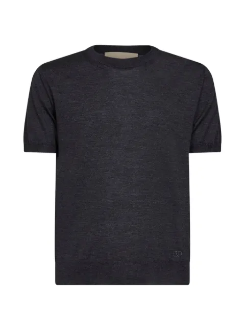 Valentino Garavani VLogo short-sleeve regular fit knit sweater