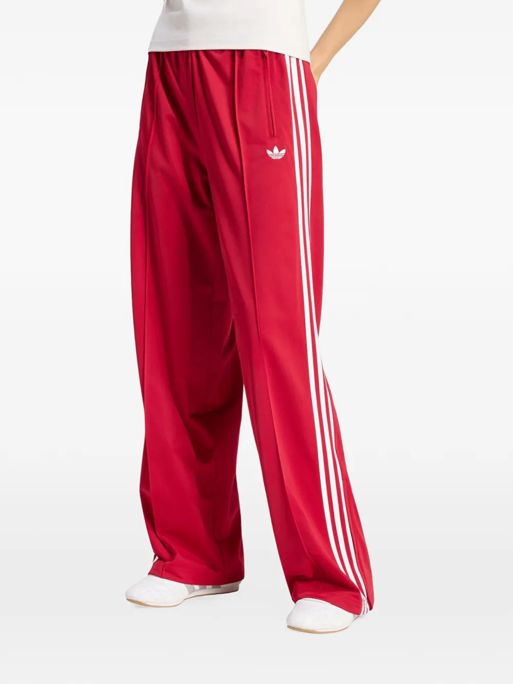 adidas Firebird ruimvallende trainingsbroek Rood