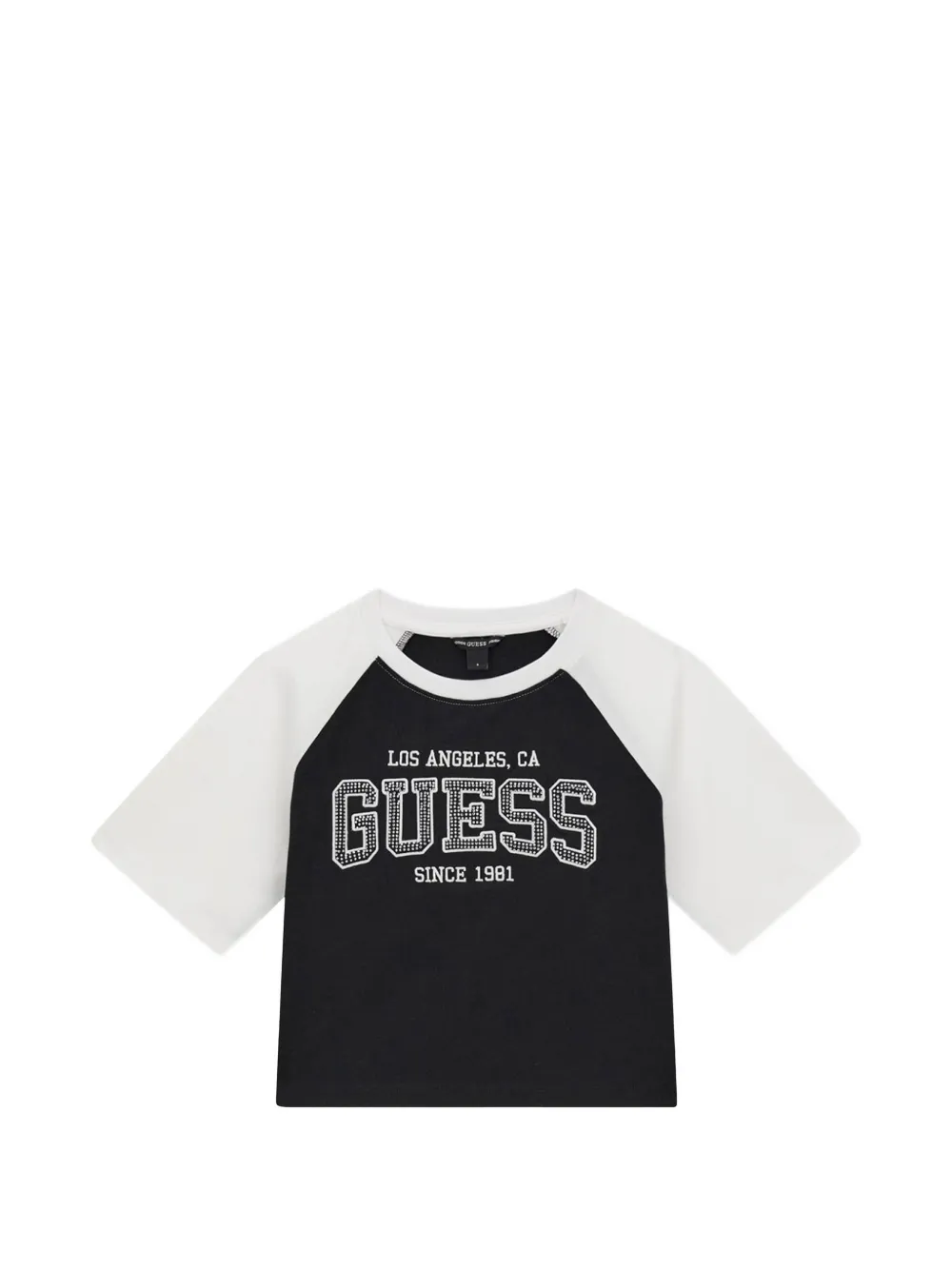 guess kids Shorts en top met raglan mouwen en logo-print Zwart