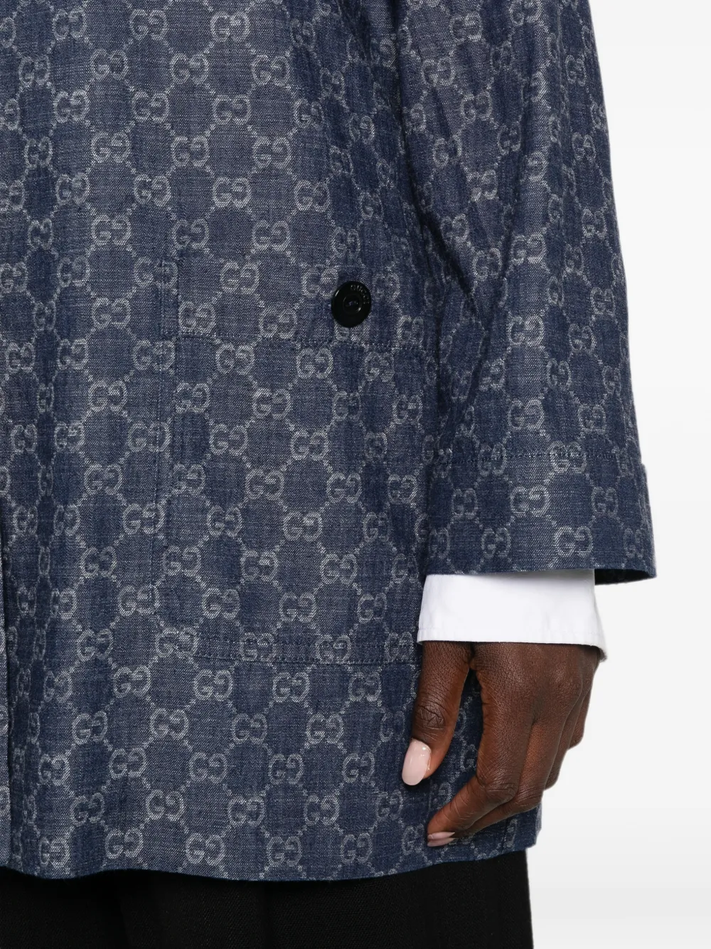 Gucci GGジャカード デニムジャケット | ブルー | FARFETCH JP