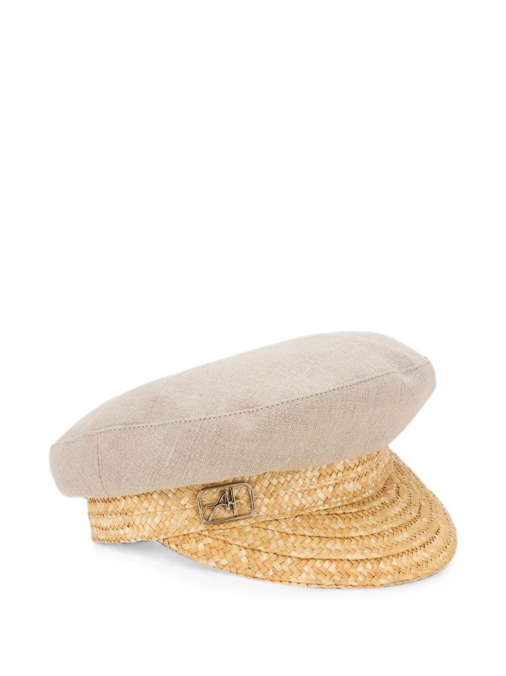 Alberta Ferretti woven-trim hat - Toni neutri