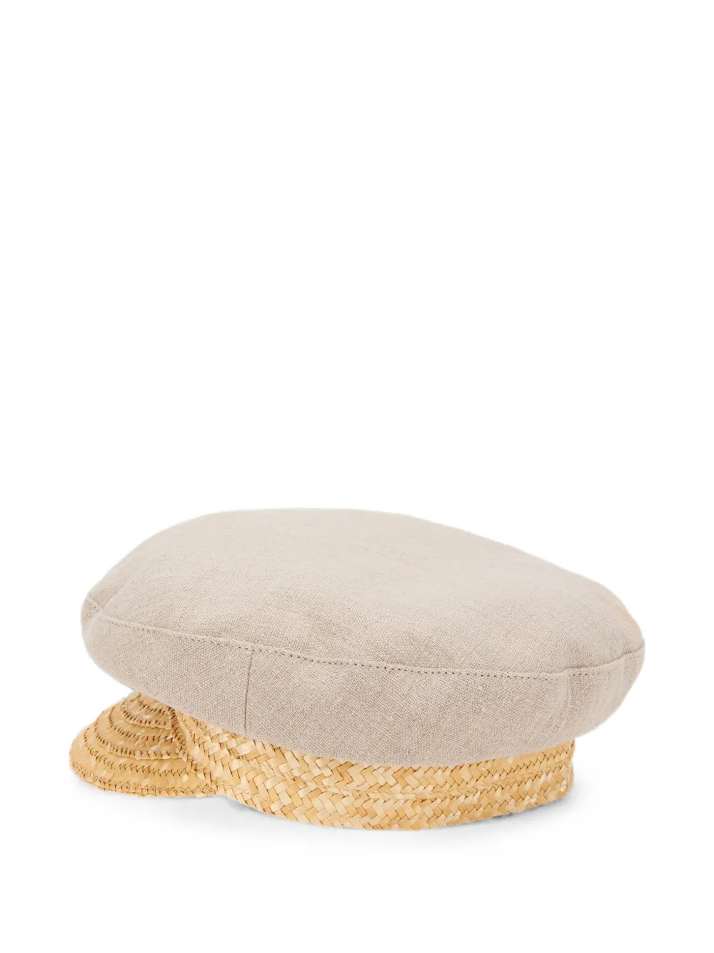 Alberta Ferretti Hoed met geweven afwerking Beige