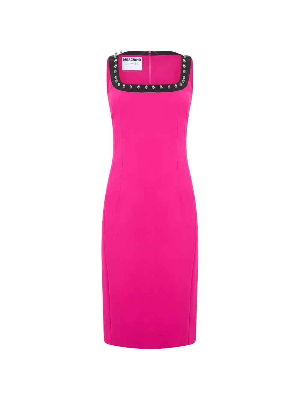 Moschino stud-embellished sleeveless midi dress - Rosa