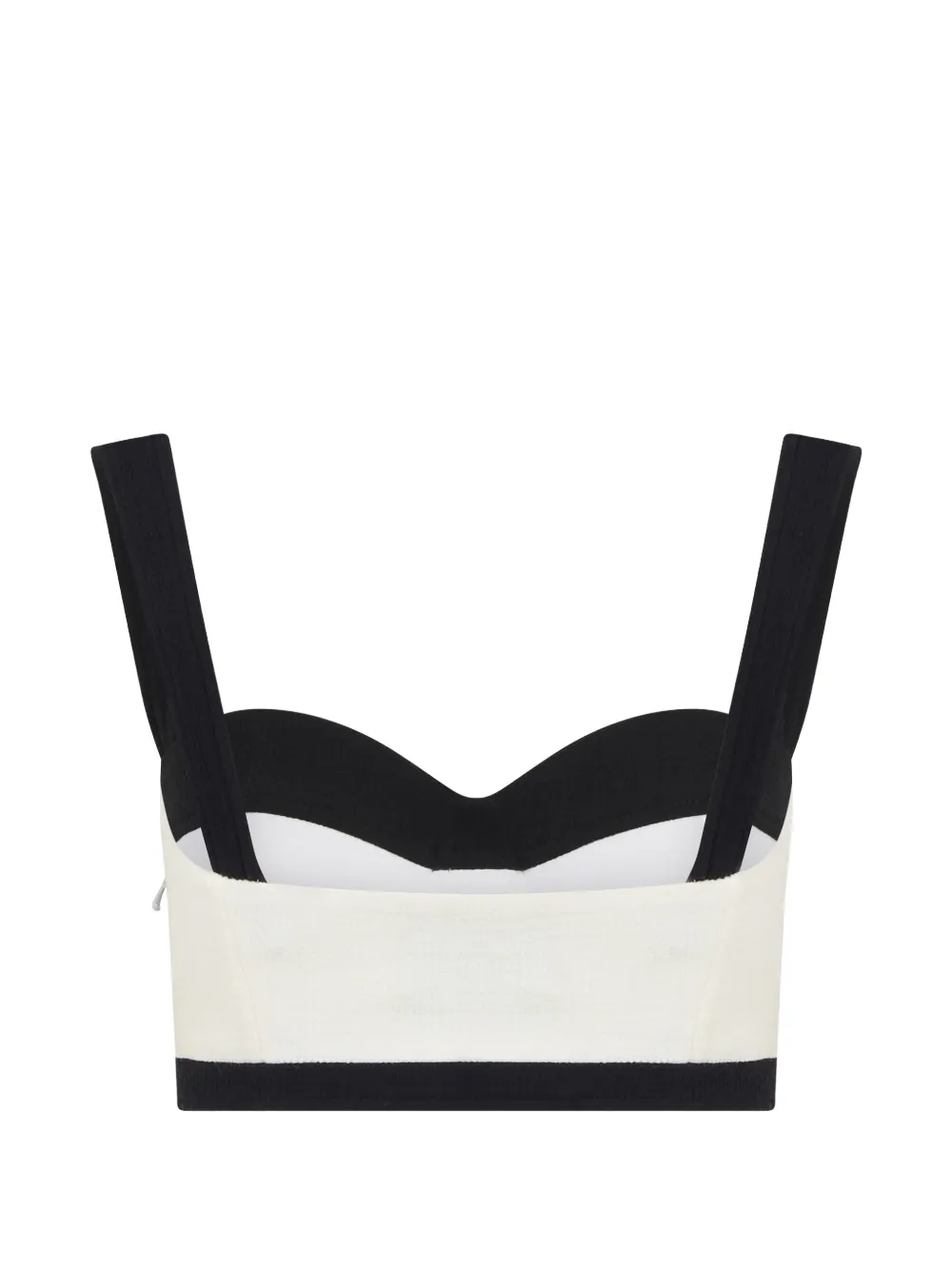 Moschino Korsettop met contrasterende afwerking Wit