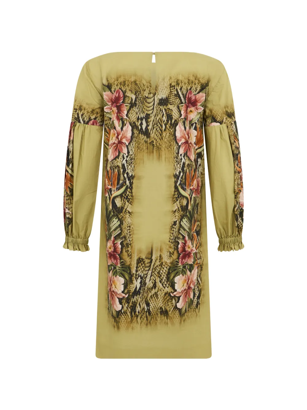 Alberta Ferretti Mini-jurk met dierenprint en bloemenprint Groen