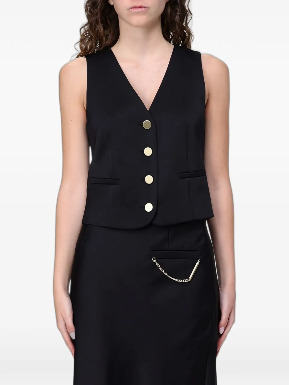 Armani Exchange single-breasted waistcoat - Nero