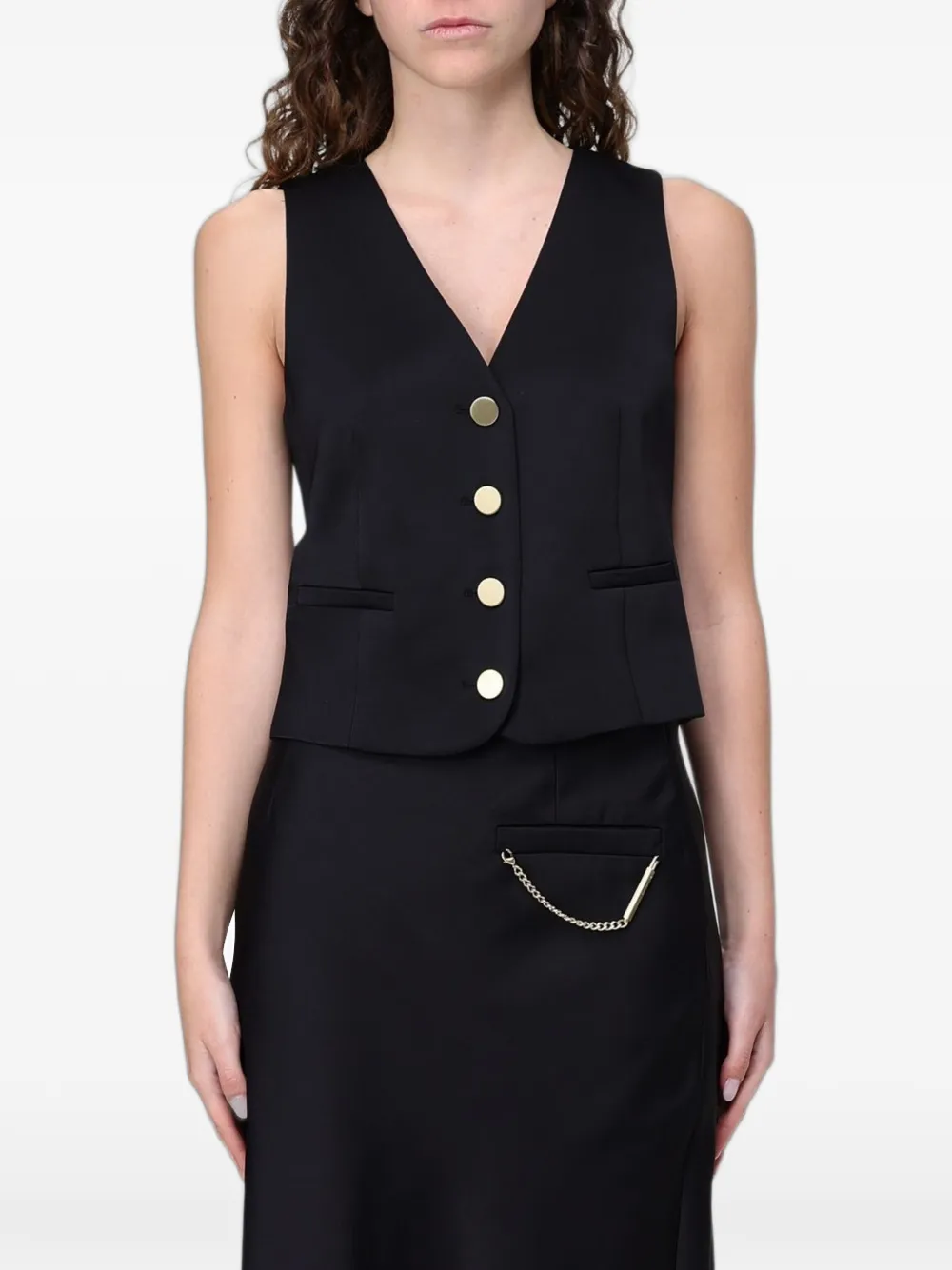 Armani Exchange single-breasted waistcoat - Nero