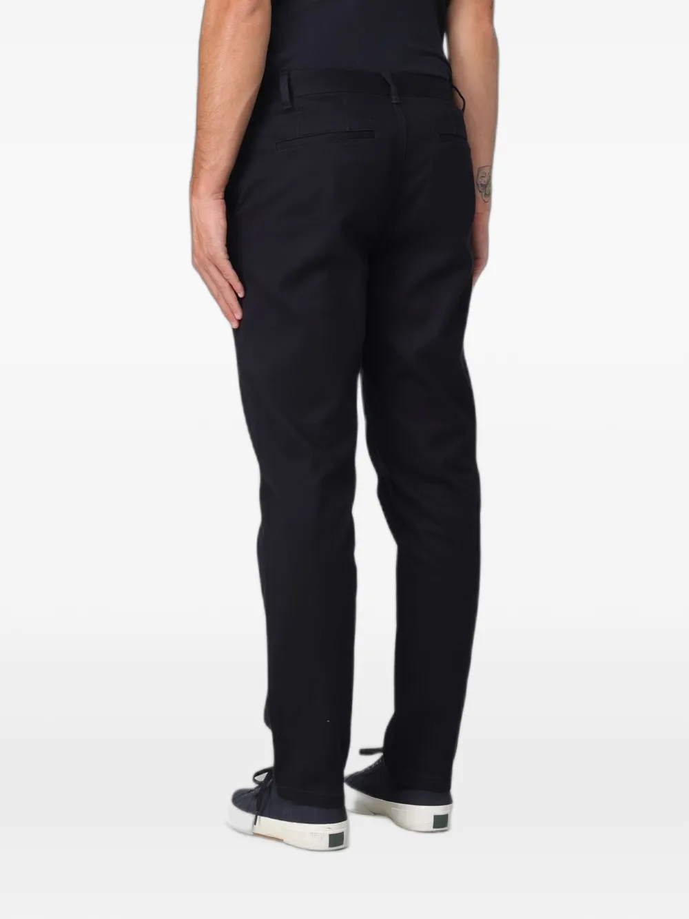 Armani Exchange Broek met knoopsluiting Blauw