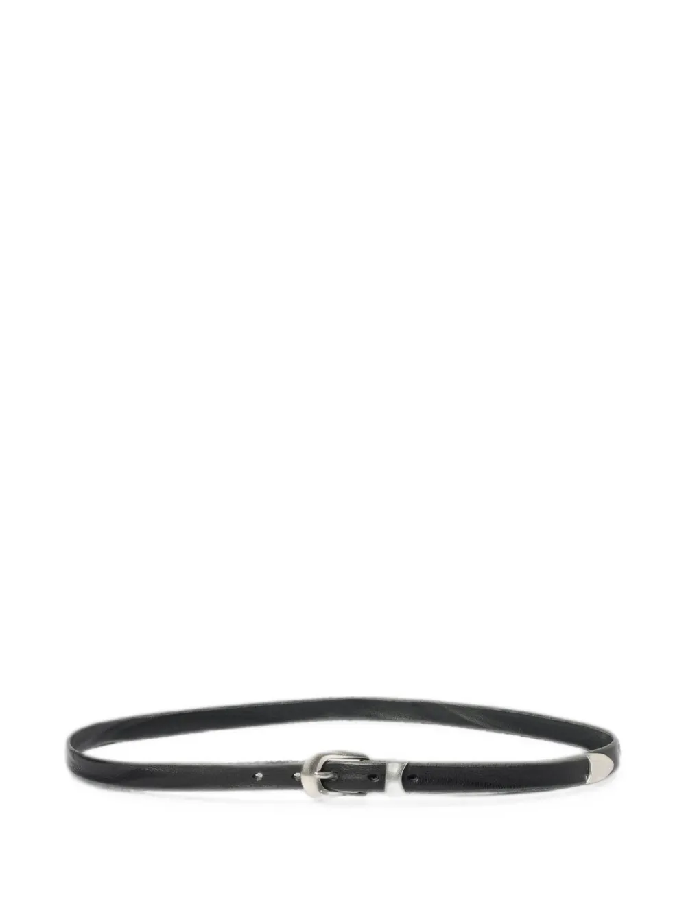 OUR LEGACY buckled leather belt - Nero