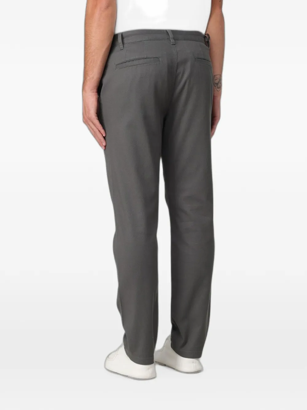 Armani Exchange Broek met riemlussen met knopen Grijs