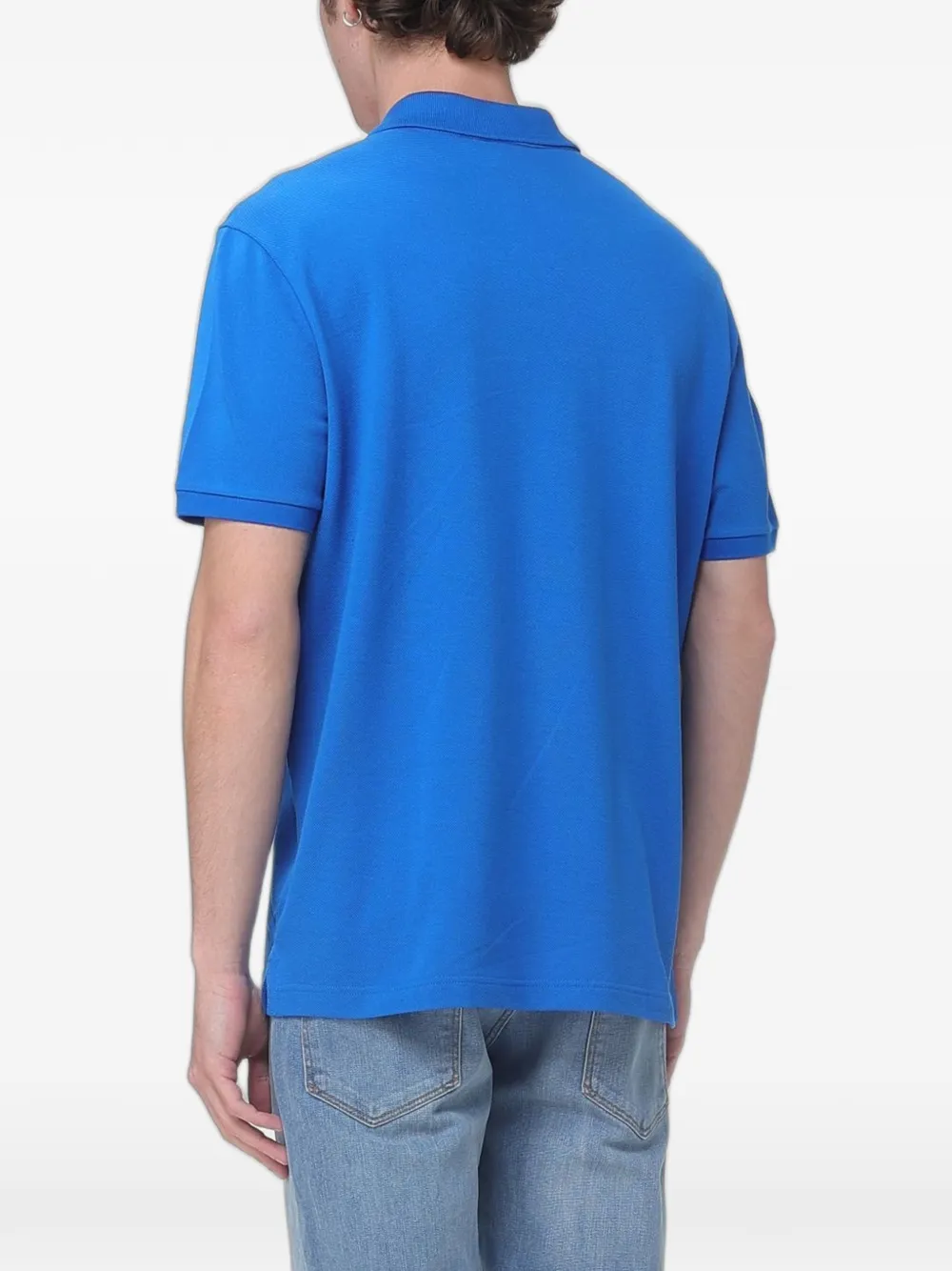 Lacoste Piqué poloshirt met logopatch Blauw
