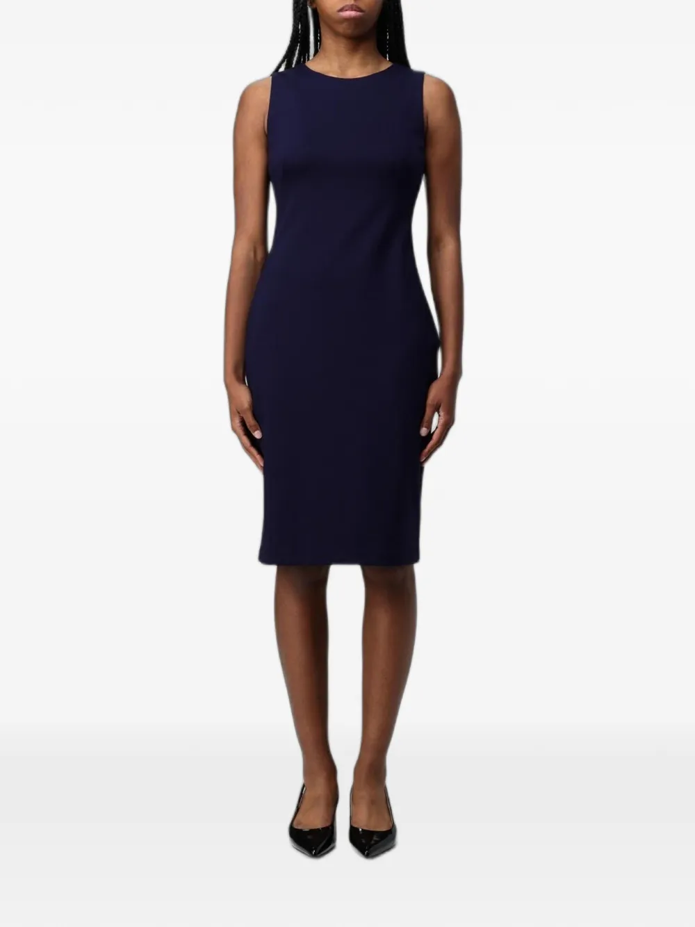 Lauren Ralph Lauren sleeveless sheath midi dress - Blu