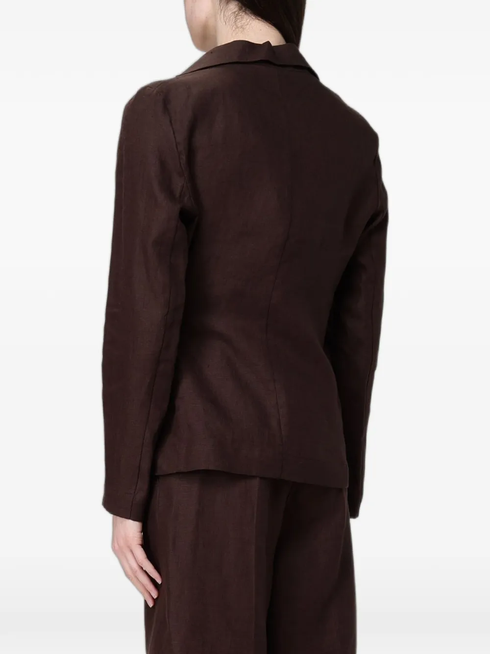 Colmar tie-fastening linen blazer Bruin