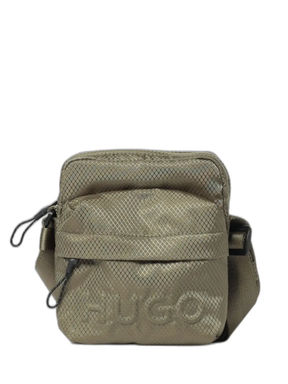 HUGO logo-embossed shoulder bag - Grün