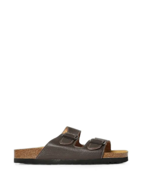 Woolrich sandalias granuladas con hebilla