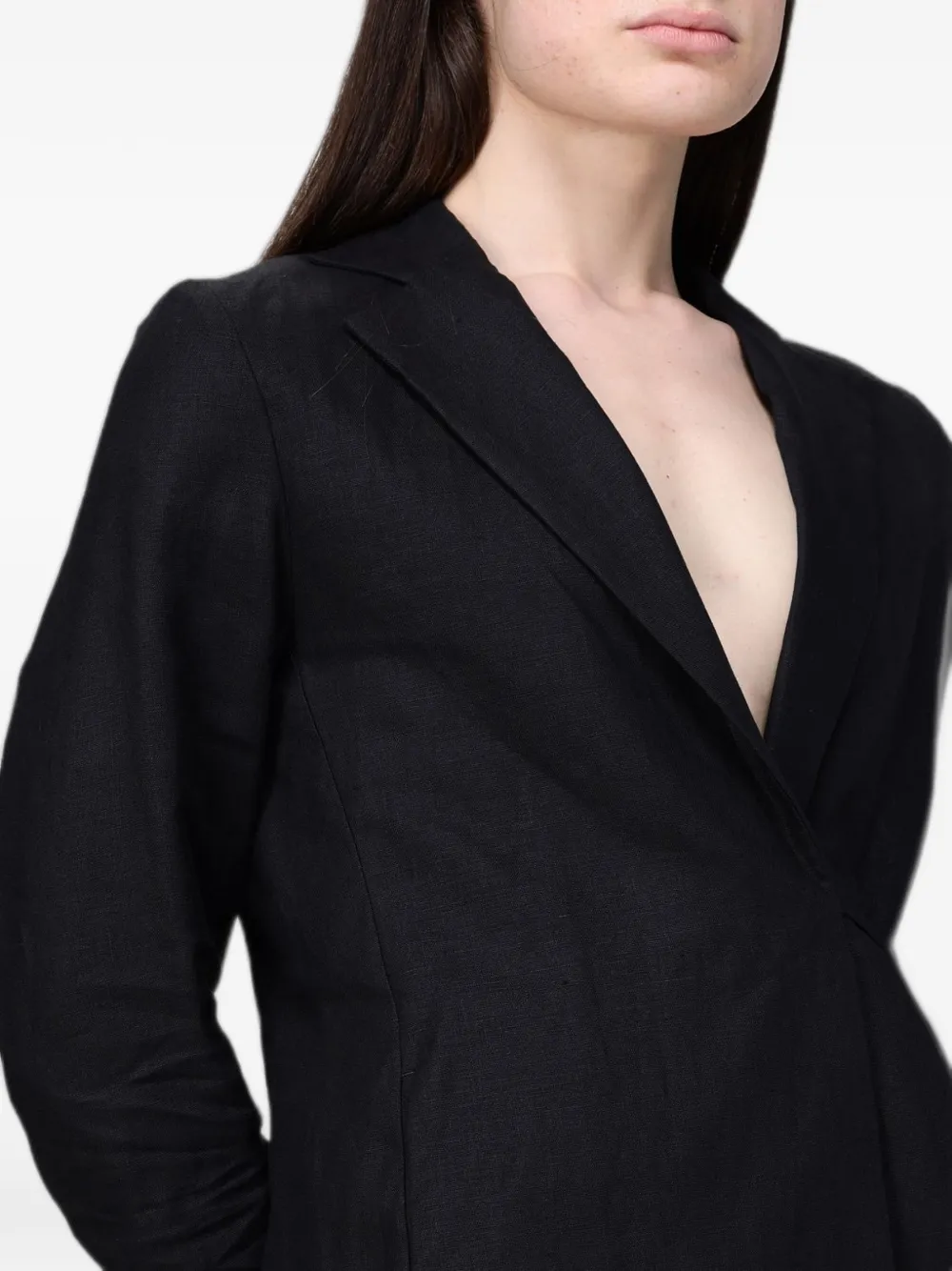 Colmar Blazer met wikkel-effect en strik Zwart