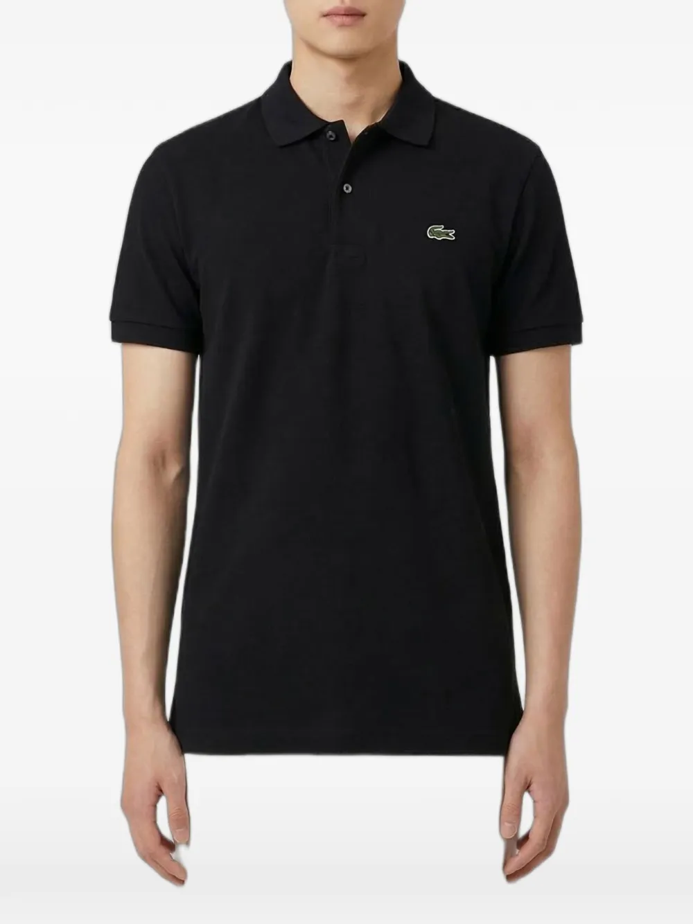 Lacoste Poloshirt met geborduurd logo Grijs