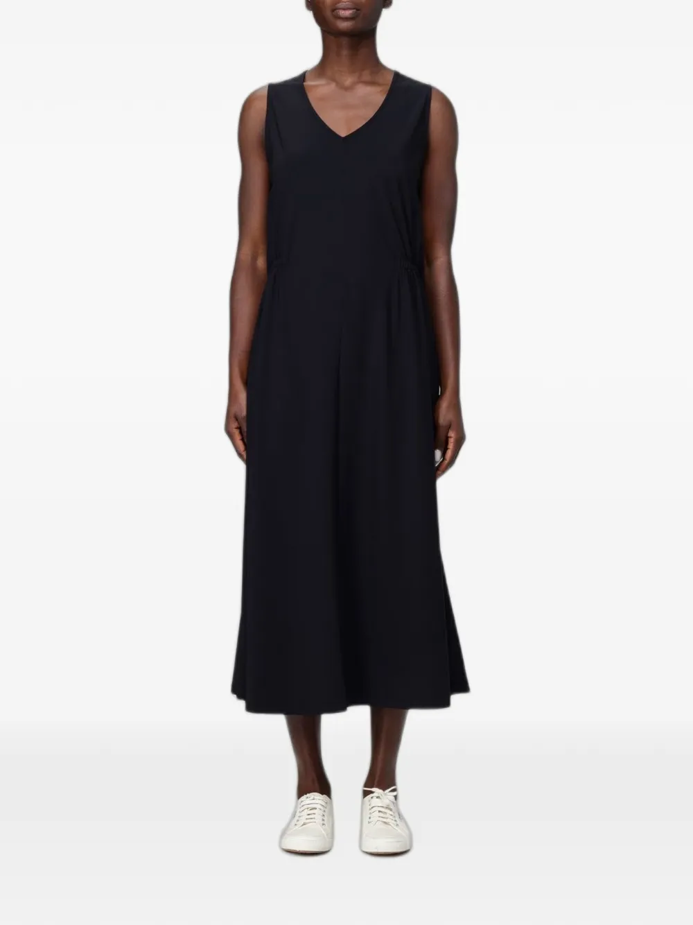 Colmar sleeveless V-neck midi dress - Nero