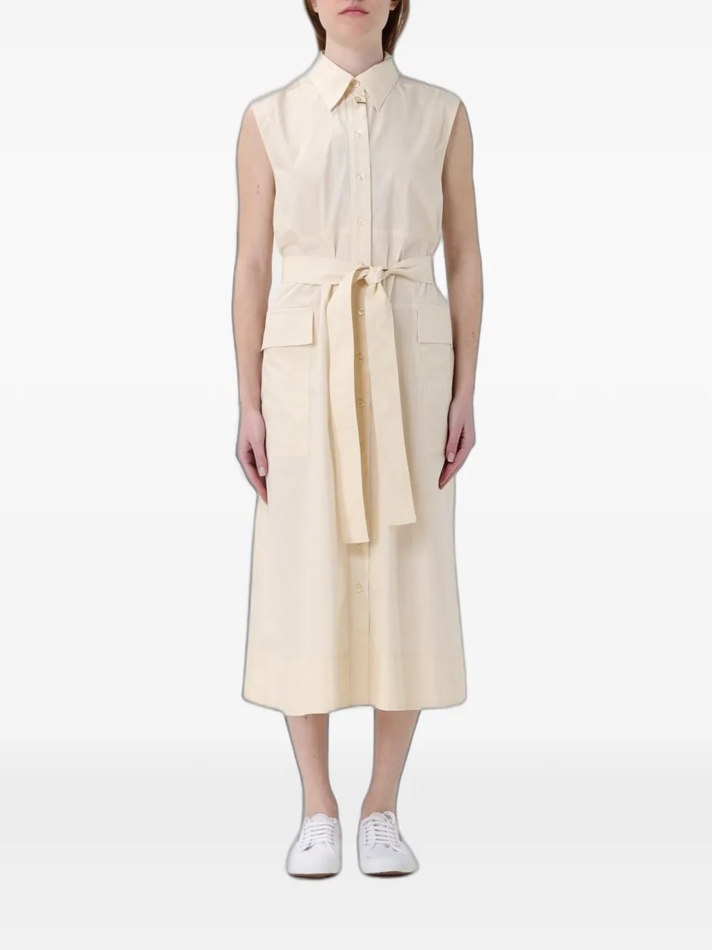 Colmar belted sleeveless dress - Toni neutri