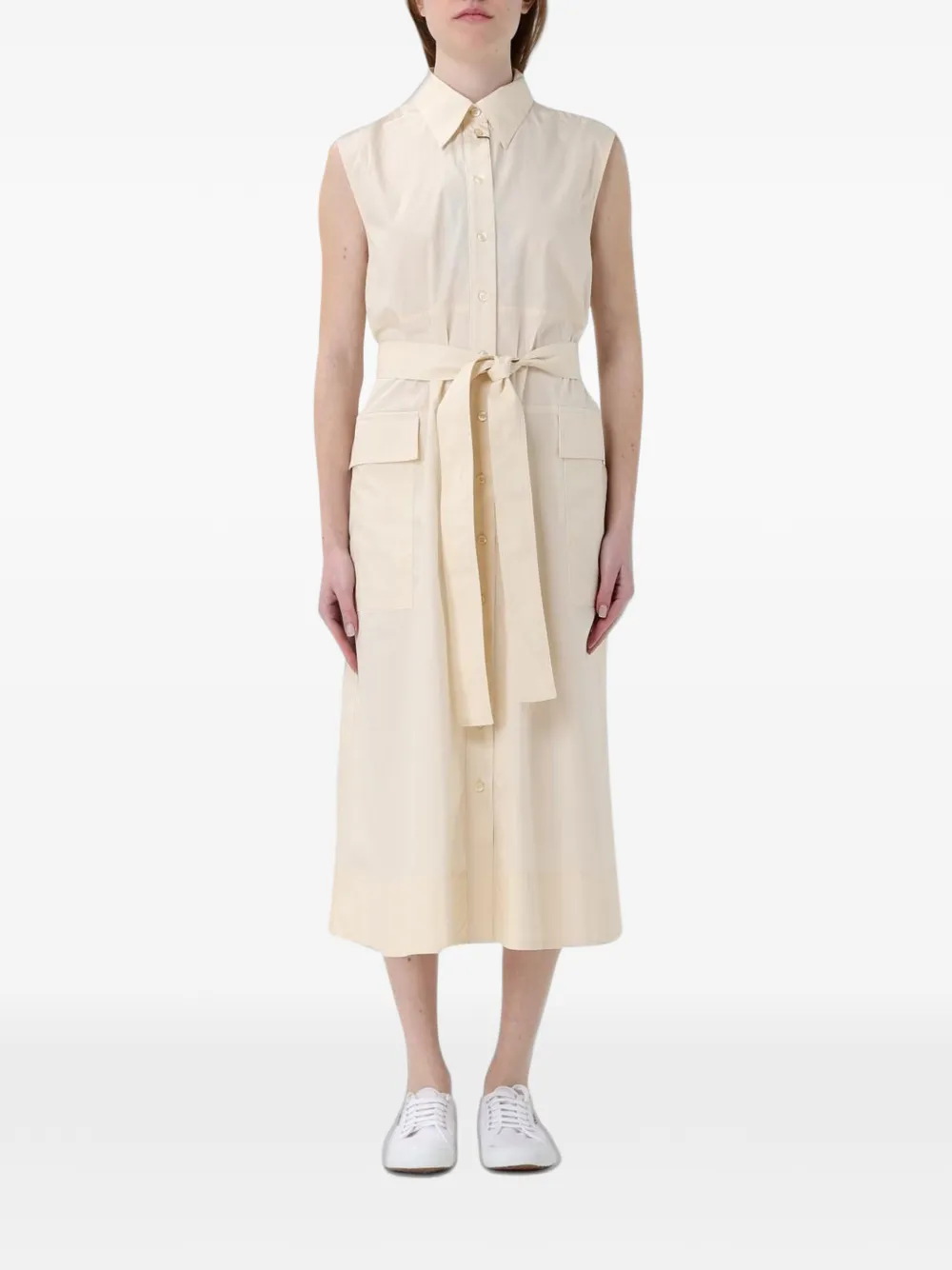 Colmar belted sleeveless dress - Toni neutri