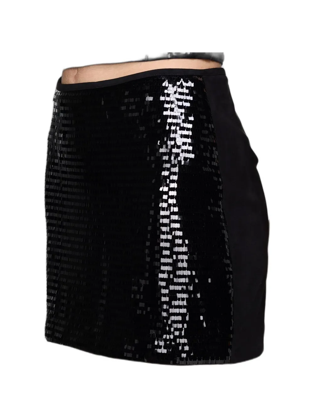 Armani Exchange sequin-embellished mini skirt - Nero