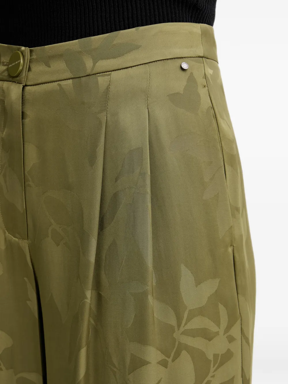 Armani Exchange Broek met bloemenprint Groen