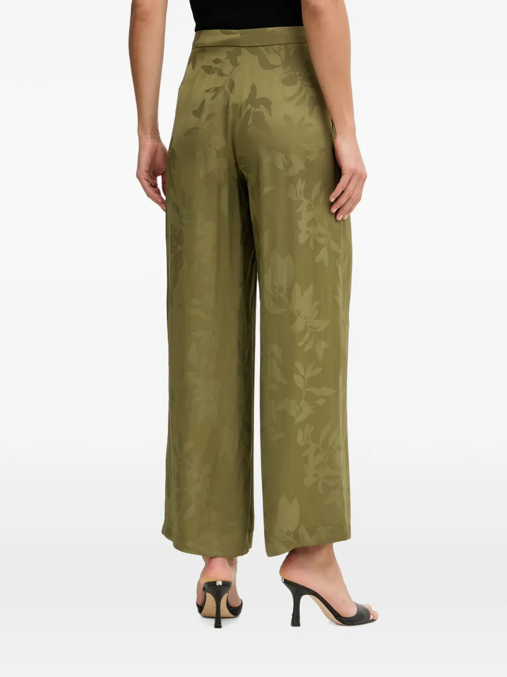 Armani Exchange Broek met bloemenprint Groen