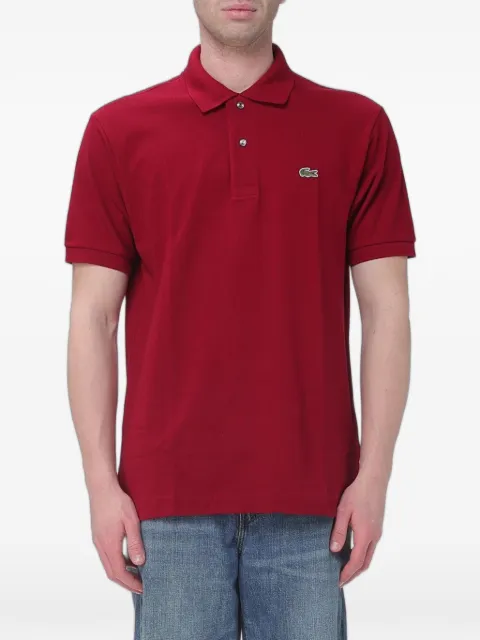 Lacoste logo-patch piqué polo shirt