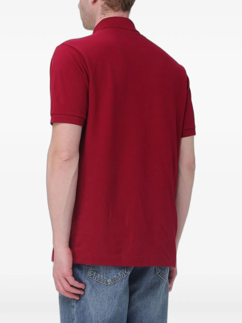Lacoste Piqué poloshirt met logopatch Rood