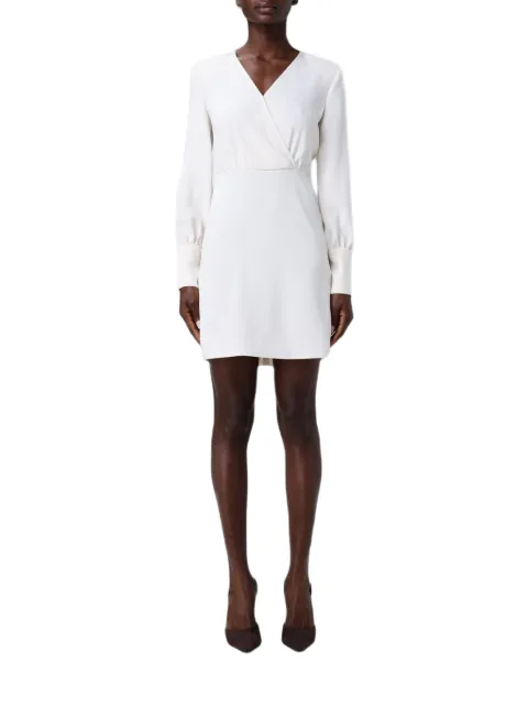 Armani Exchange crêpe V-neck dress