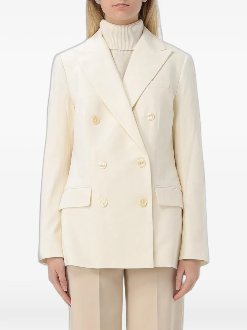 Lauren Ralph Lauren peak-lapel double-breasted blazer - Toni neutri