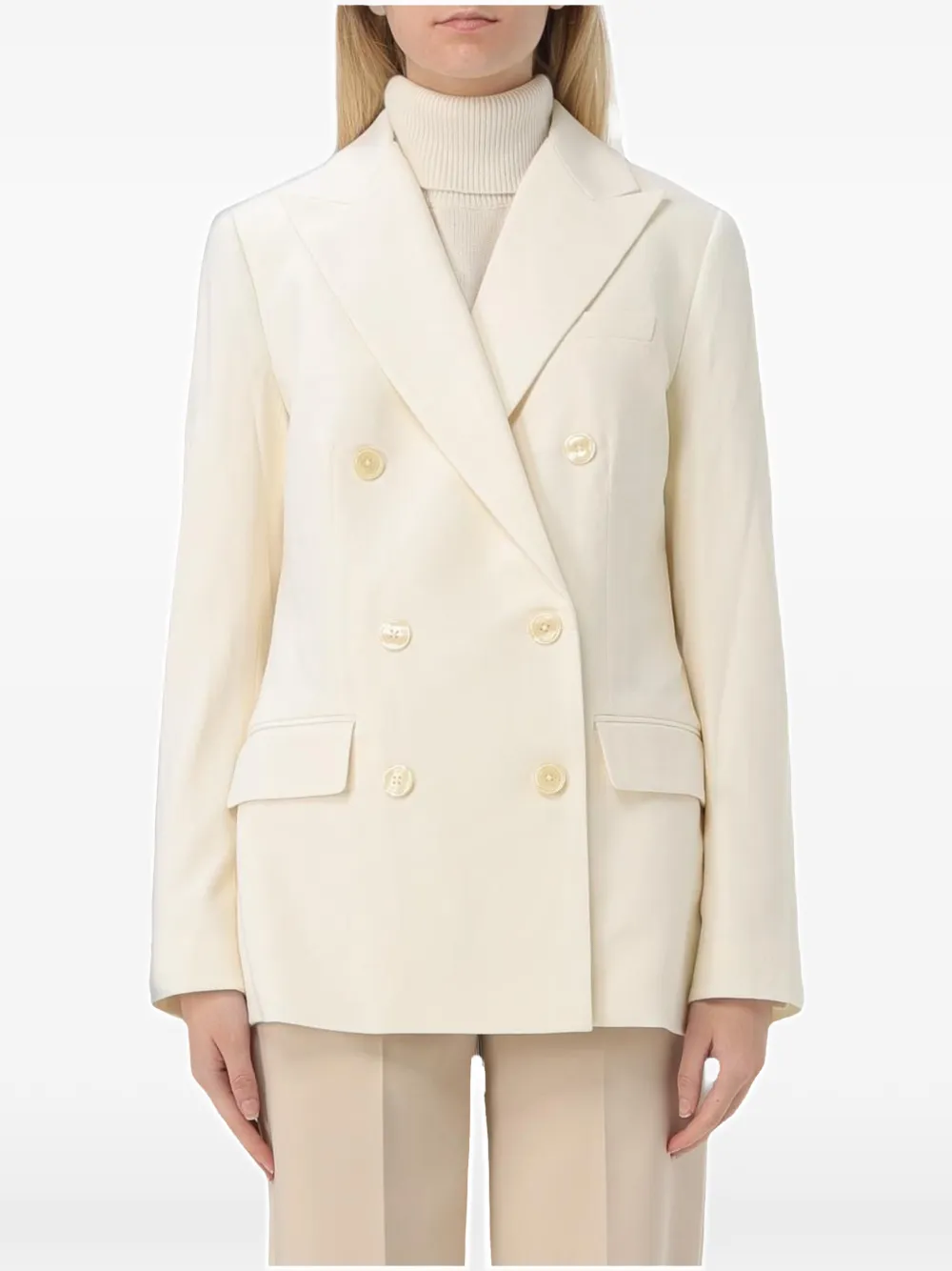 Lauren Ralph Lauren peak-lapel double-breasted blazer - Toni neutri