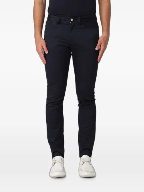Armani Exchange five-pocket cotton-blend trousers