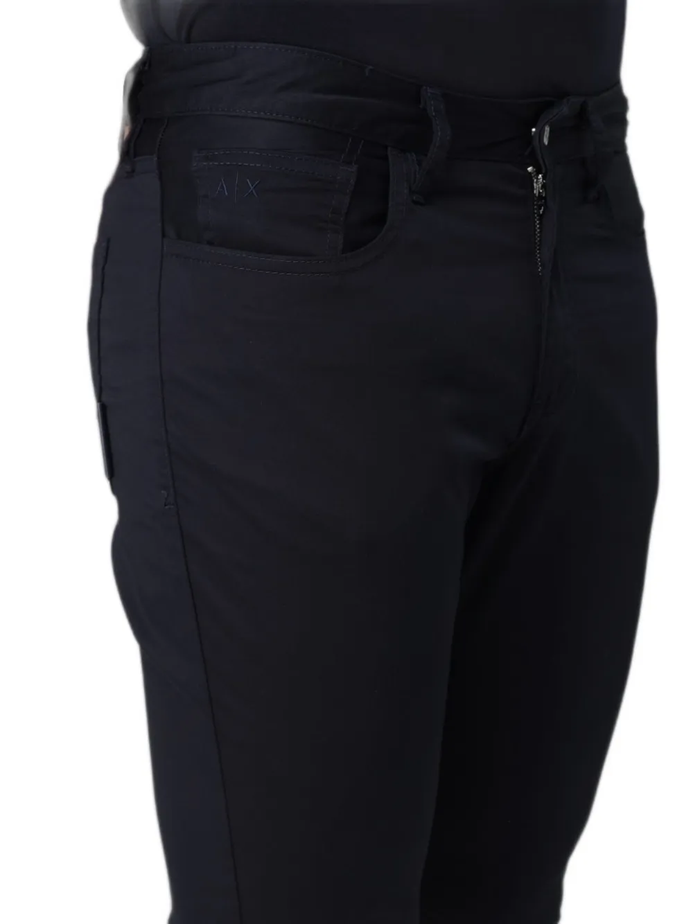 Armani Exchange Broek van katoenblend met vijf zakken Blauw