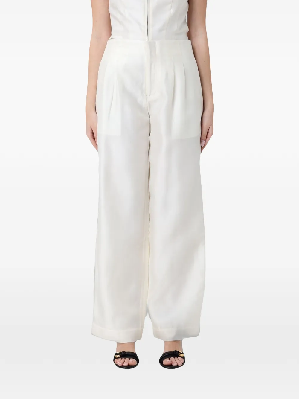 STAUD Pierre wide-leg trousers - Toni neutri