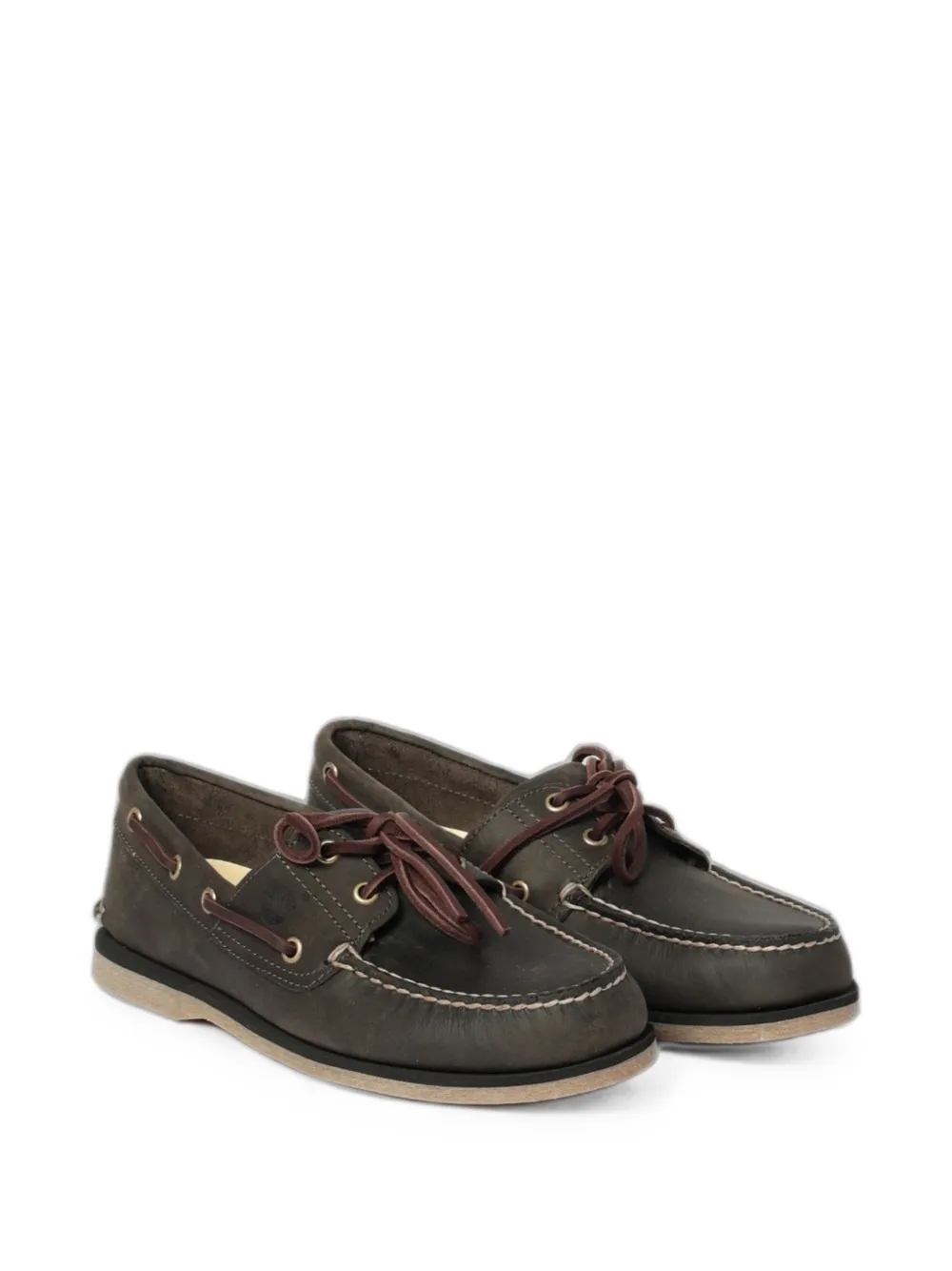 Timberland Classic 2-Eye leren bootschoenen Bruin